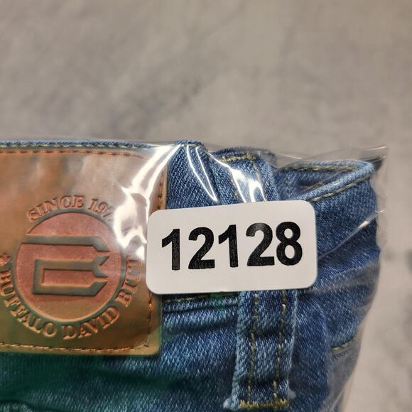 Buffalo David Bitton Jeans Mens 34x29 Blue Ash-X Slim Fit Stretch Denim Zip Fly - Picture 10 of 10